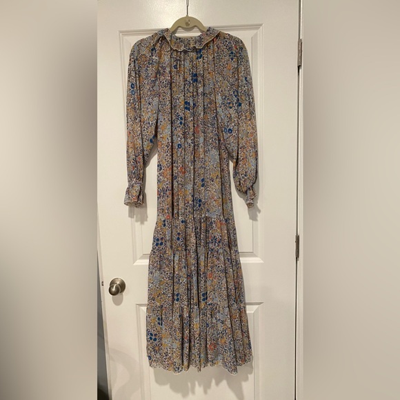 Free People Floral Long Sleeve Dress - Picture 2 of 3